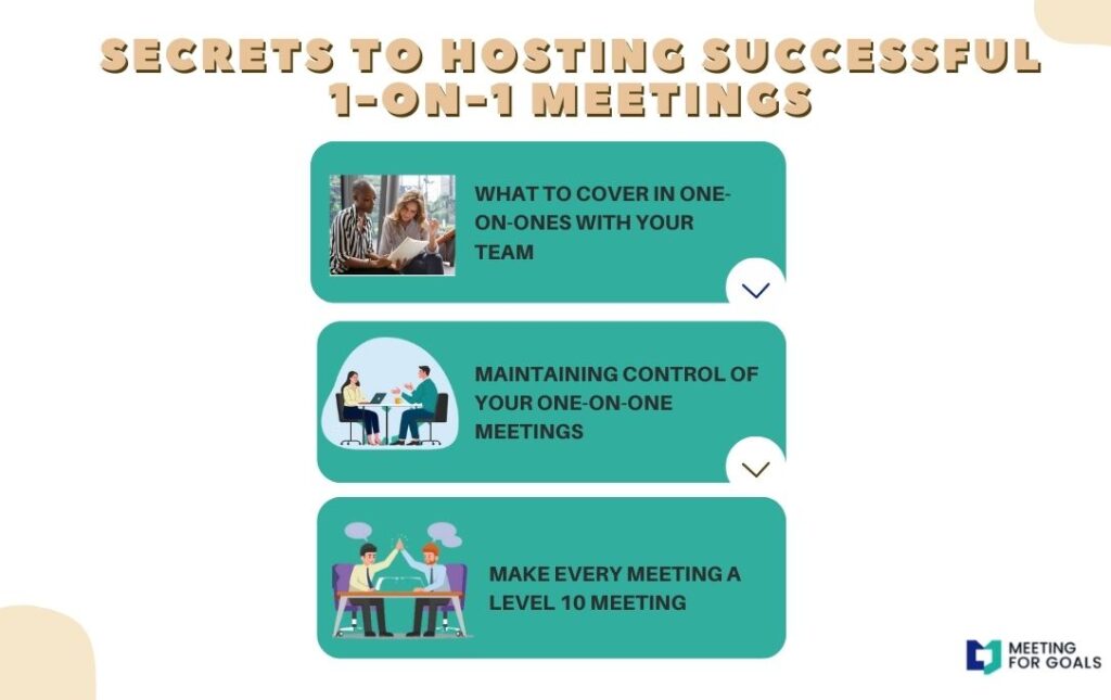 secret to hosting 1-on-1 meeting