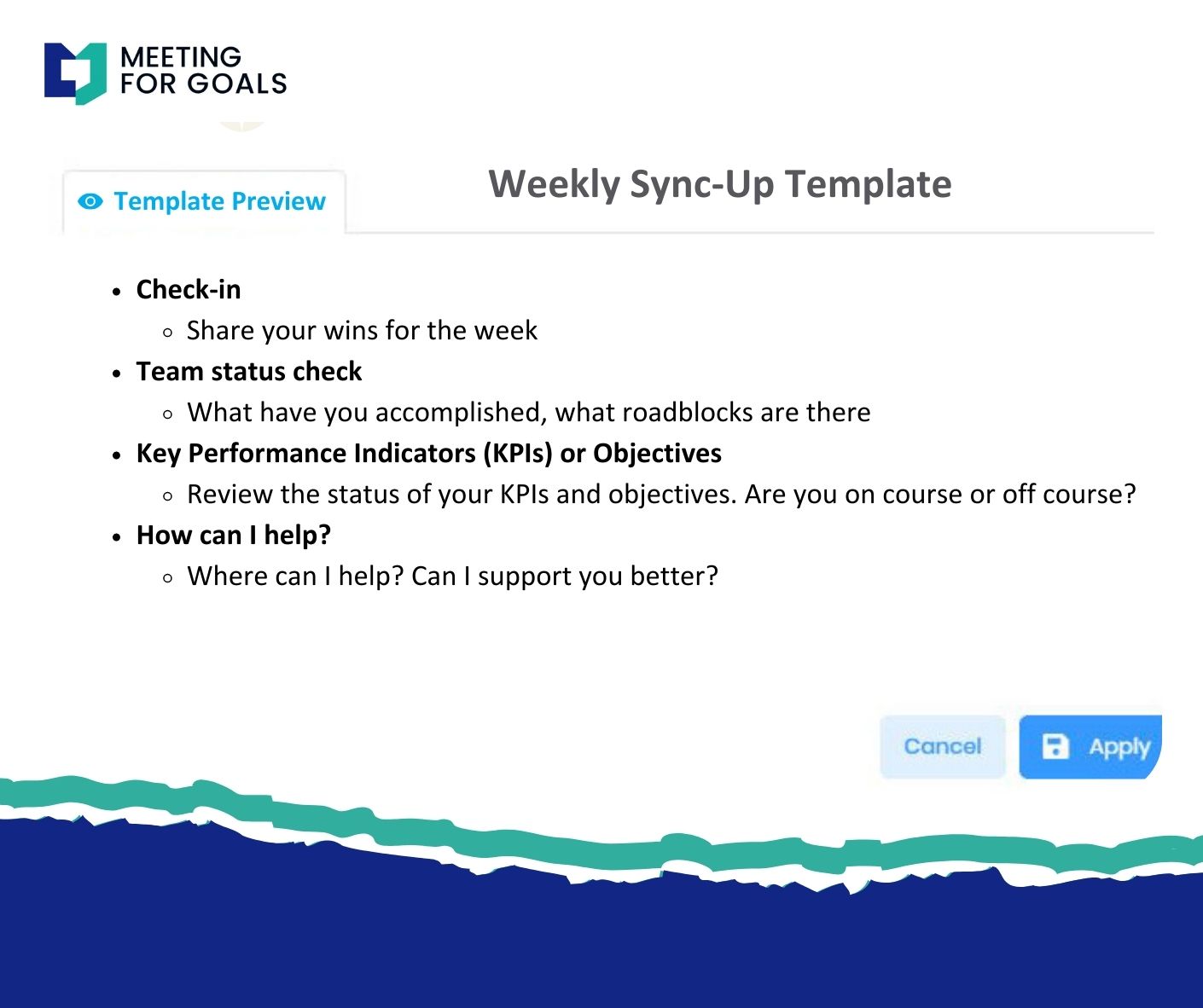 Weekly Sync-Up Meeting Template