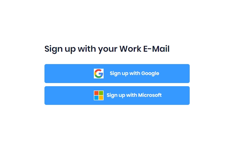 Sign up with Google